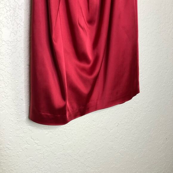 WHBM raspberry pink strapless pleated bust dress size 00 - Picture 4 of 12